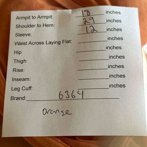 LOGO Lori Goldstein Orange Tunic Top Small Layered Hem Rayon Spandex Blouse Boho - Picture 10 of 10